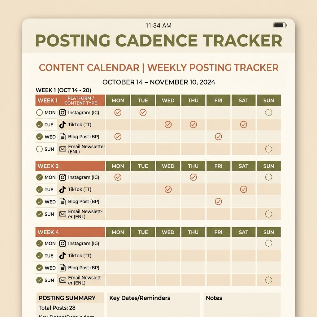 Posting Cadence Tracker